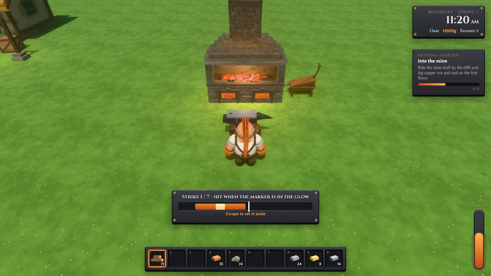 Forging screen